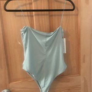 Meshki Other - Leila Bodysuit - Mint Green - L Meshki Other - Leila Bodysuit - Mint Green - L